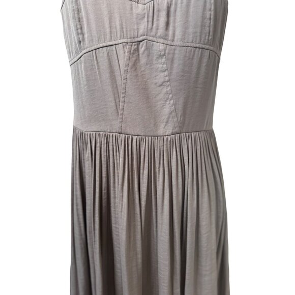 2/$30 TART Large Vintage Taupe Sundress Fitted Bodice - Picture 4 of 12